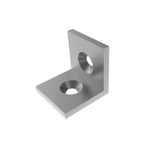 Equerre cornière 40x40x40, acier, peint  gris