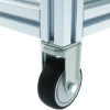 Roulette fixe D80, TPE, ESD, peint. poudre gris alu – Image 2