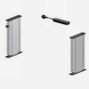 Système de colonne de levage synchronisé , course 350mm, max 3200N