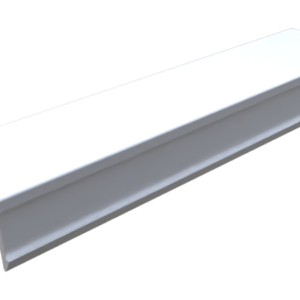 Cache rainure, R10B, PP, blanc , (barre 2m)