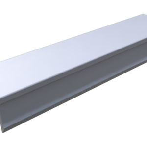 Cache rainure, R10B, PP, imprimé couleur alu, (barre 2m)