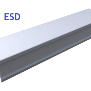 Cache rainure, R10B, PP, ESD, imprimé couleur alu, (barre 2m)