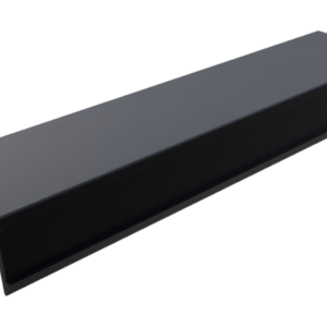 Cache rainure, R10B, PP, noir, (barre 2m)