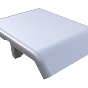 Cache équerre alu 90X90 PA gris  RAL7004