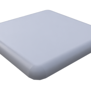 Cache d'extrémité 45x45, R10B, PA, gris