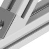 Equerre angulaire, 45°, 45, R10B, aluminium injecté, peint. gris alu. – Image 3