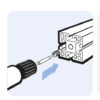 Insert fileté M8, pour alésage d10 acier zingué – Image 4