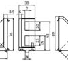 Kit équerre 40/80, R10B, 76x76x38, peint gris alu – Image 2