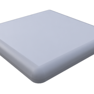 Cache d'extrémité 30x30, R8B, PA, gris