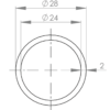 Tube alu anodisé D28 – Image 2