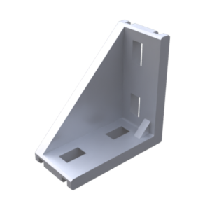 Equerre 30/60, R8B 57x57x28, aluminium injecté, brut