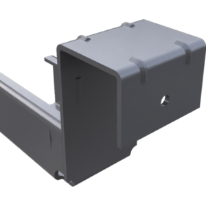 Support rail à galet ST gamme D28, avec butée, acier zingué