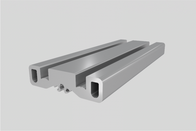 Profilé porte coulissante 40x10
