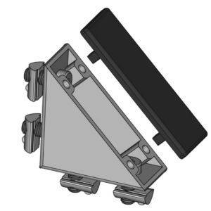 Kit équerre R5I 40x20 Zn