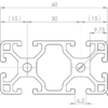 Profilé 30x60 R6I – Image 2