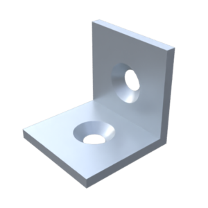 Equerre cornière 30, acier zingué