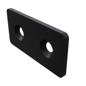 Plaque de liaison acier 60X30 peint noir