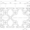 Profilé 80x120 lourd R8I – Image 2