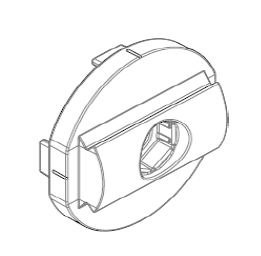 Adaptateur R8I/gamme D30, alu