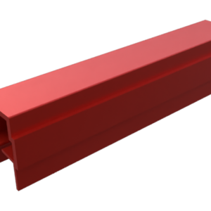 Profilé Cache et réduction, R8, rouge (barre 2m)