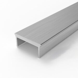 Profilé cache 8 Al, naturel, (barre de 2m)