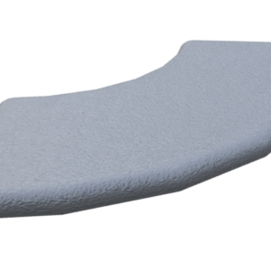 Cache d'extrémité R40xR80/90°, R8I, PA, gris