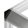 Cache pour connecteur d'angle 40x40 R8I 45° PA noir – Image 2
