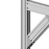 Equerre angulaire 40/80, 45°, ZN peint. gris – Image 3