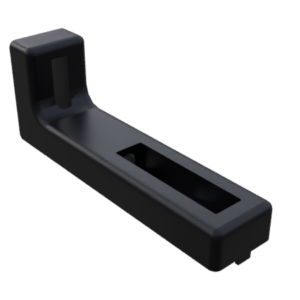 Kit équerre de fondation 160 R8I, ZN, peint. noir