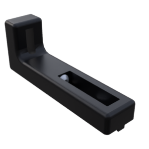 Kit équerre de fondation réglable 160 R8I, ZN, peint noir