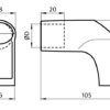 Pièce terminaison pour poignée modulaire tube d30, pour M8, PA, noir, (la paire) – Image 2