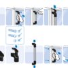 Pièce terminaison pour poignée modulaire tube d30, pour M8, PA, noir, (la paire) – Image 4