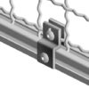 Kit fixation treillis metallique 30, M8, aluminium anodisé – Image 3