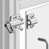 Loquet de porte, ZN peint. gris alu – Image 2