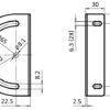 Equerre de pivotement 130, tôle plié, acier zingué – Image 2