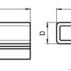 Profilé de protection R8I, 40x16, TPE, gris, la barre de 2m – Image 2