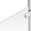 Kit étrier panneau verre, zinc injecté, peint.  gris alu – Image 3