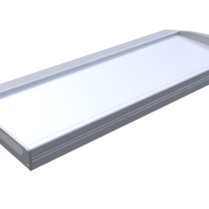 Tablette clavier AL, lg670, R8I, 2x cache d'extremité, PA, gris