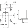Console acier 45, 110, pour profilé 45x45 , acier, peint gris alu – Image 2