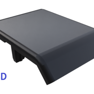 Cache équerre réduit 45, PA, ESD, noir