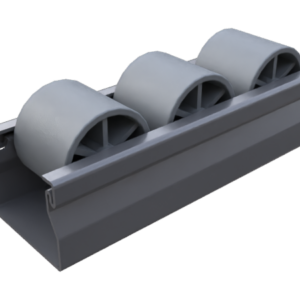 Rail à galet Ø28 Lg:2000mm