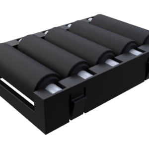 Insert avec 4 galet noir, prémonté, Lg50