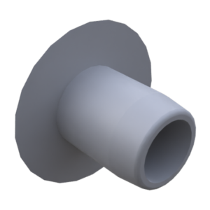 Cache orifice d4.3, R5I, PA, gris sim. RAL7042