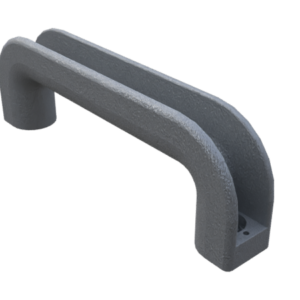 Poignée Etrier 160, pour M8, PA, gris sim. RAL7042