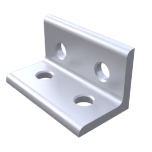 Equerre cornière 40/20, 20x20x38, aluminium anodisé