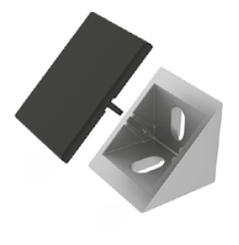 Kit équerre R5I 20x20 Zn