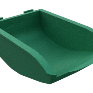 Bac de prehension, R10, 105x153,5x50, PA6GF30, sim. vert RAL6032