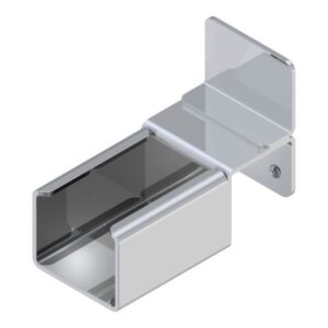 Support D28 rail à galets butée haute