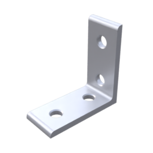 Equerre cornière 20/40, 40x40x18, aluminium anodisé