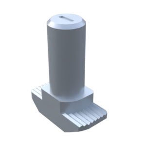 Vis tête marteau, R10, M8x60, H1.5, acier zingué